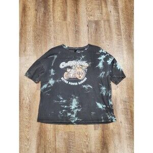 SHEIN XL California Retro Power Garage T-Shirt